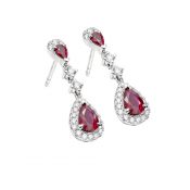 IMAGE-10---18ct-White-Gold-&-Ruby-Diamond-Earrings-£2,150